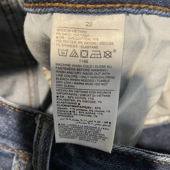 Old Navy Jeans Women 22 Plus High Rise Rockstar Super Skinny Medium Wash Pants - Picture 3 of 7